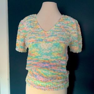 Vintage Penrose v-neck sweater 80s